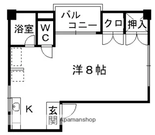 リバージュ黒髪【3階】の間取り