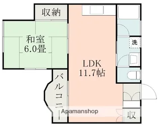 ヴィル・ヌーブ21【4階】の間取り