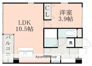 NOVEL八王寺【3階】の間取り