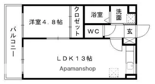 ハーモニー国府【2階】の間取り