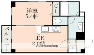 ラ・シック熊本駅前【4階】の間取り