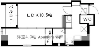 AXIS南千反畑【3階】の間取り