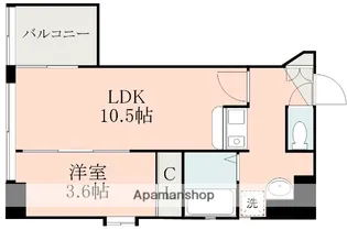 AXIS南千反畑【5階】の間取り