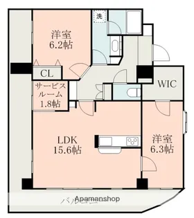 トーカンマンション上通り【5階】の間取り