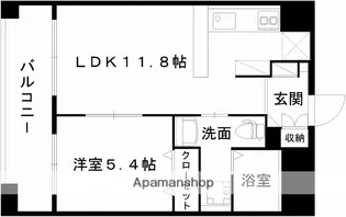レジディア熊本辛島【14階】の間取り
