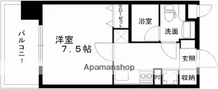 レジディア熊本辛島【7階】の間取り