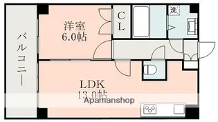 広町ビル【6階】の間取り