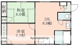 熊本県熊本市中央区琴平1丁目【マンション】の間取り