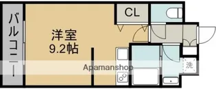 クロノスⅥ子飼橋【3階】の間取り