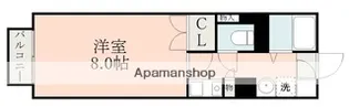 ロワイヤルユニ【6階】の間取り