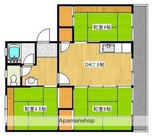 熊本県熊本市中央区神水1丁目【マンション】の間取り