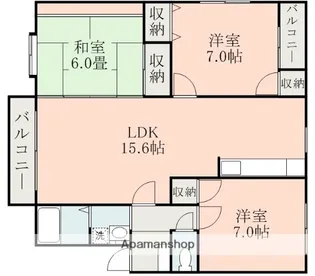 平成ウッディヴィラ2【3階】の間取り