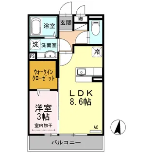 シェラール【2階】の間取り
