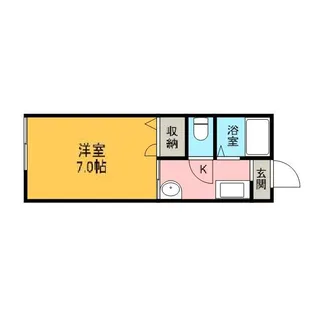 エントピア黒髪【1階】の間取り