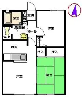 リバ・ラフォーレ・ヒロ【1階】の間取り
