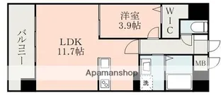 S−FORT熊本慶徳【8階】の間取り