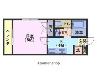 熊本県熊本市西区池田4丁目【マンション】の間取り