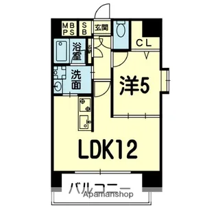 VIENTO南高江【504号室】の間取り