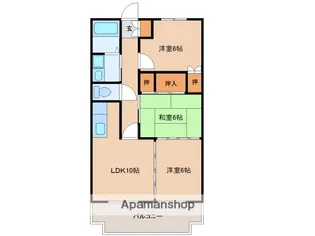 熊本県熊本市中央区八王寺町【マンション】の間取り