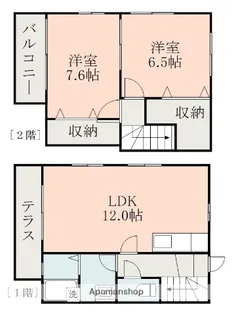 ルナコート高平【1階】の間取り