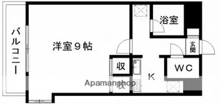 サンホワイト新町【5階】の間取り