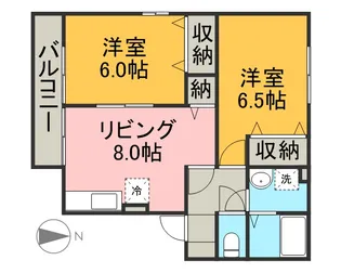 メゾンプレミール A棟【201号室】の間取り