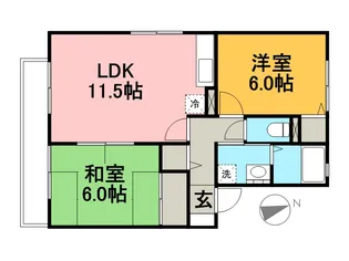 ベルデュール【2階】の間取り