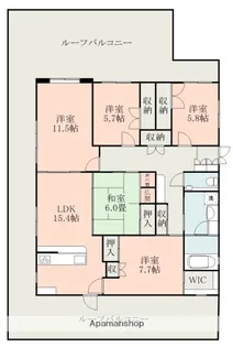 ベルグランデ国府【7階】の間取り