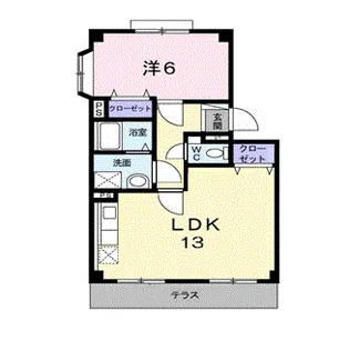 ヴィクトワール壱番館【1階】の間取り