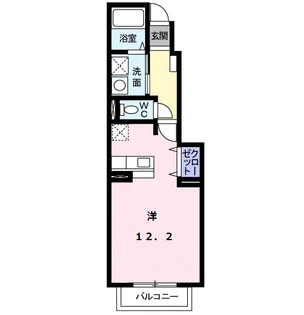 ハッピーライフC【1階】の間取り