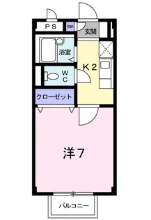 サウスコーポⅤ【1階】の間取り