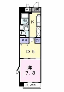 メゾンソレイユ【2階】の間取り