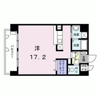 ラ・ペジーブル新町【1階】の間取り