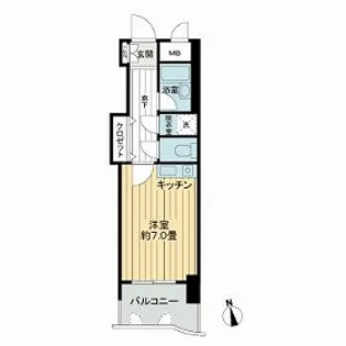 ライオンズマンション熊本中央【0704号室】の間取り