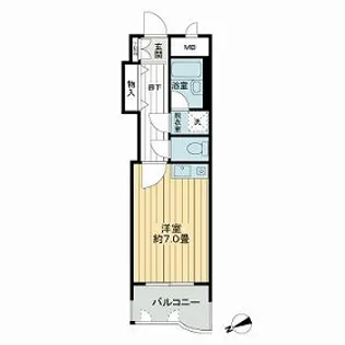 ライオンズマンション熊本中央【6階】の間取り