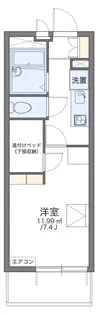 レオパレス幸一【202号室】の間取り