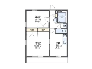 レオパレス池田S・Y【205号室】の間取り