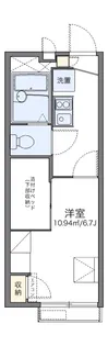 レオパレスティック ヒル【203号室】の間取り