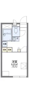 レオパレスNKSあきた【107号室】の間取り