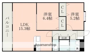 熊本県熊本市東区長嶺南6丁目【マンション】の間取り