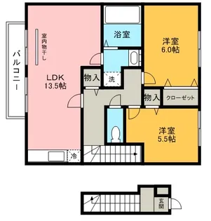 モダンコート【2階】の間取り