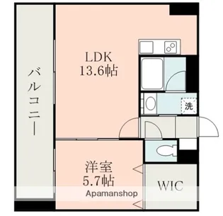 S−FORT熊本呉服町【6階】の間取り