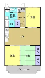 グランディールI【401号室】の間取り