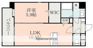 PRIMEVERE慶徳【5階】の間取り
