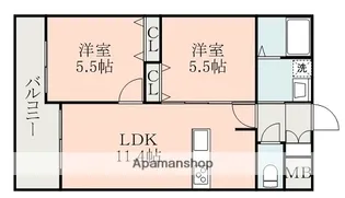 フォーエス神水【7階】の間取り