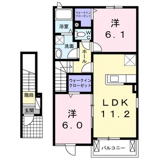 グレイス・コートⅡ【2階】の間取り