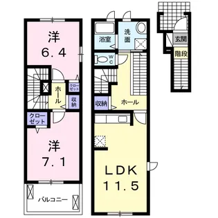 アルバ・ガーデン【2階】の間取り