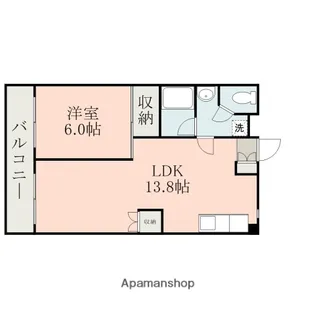 水前寺モア・ナチュール【3階】の間取り