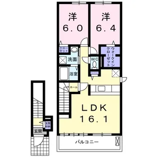 アルバカーサ【2階】の間取り