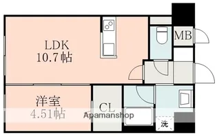 PRIME蓮台寺【9階】の間取り